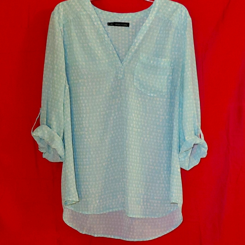 EUC Maurices Sz 1 Blouse